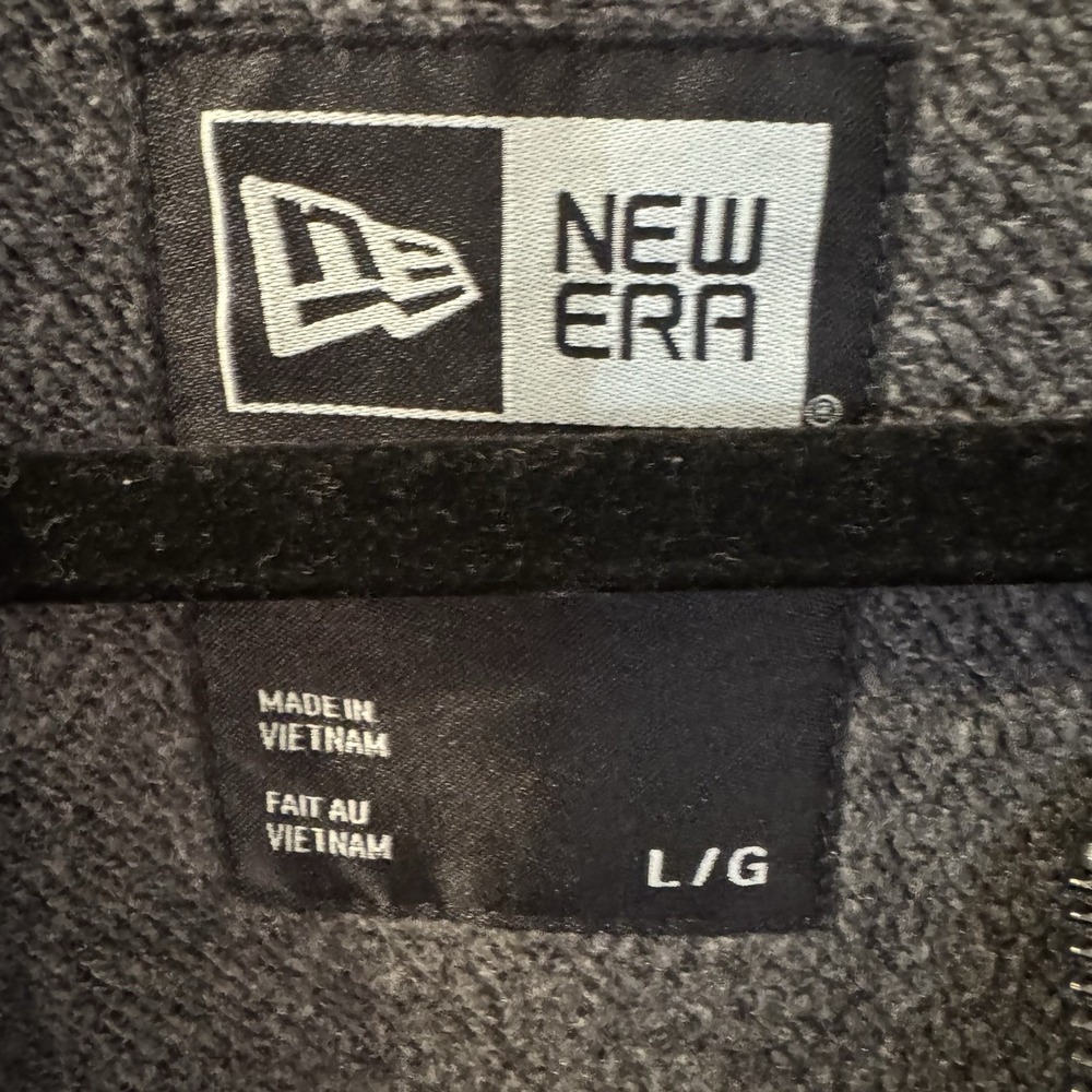 New Era Bomber Jacket With Zonar  Z‎  Logo Mens Size Large Gray Full Zip - Picture 2 of 5